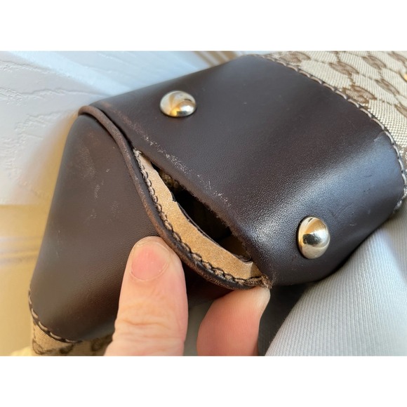 GUCCI Shelley Mayfair GG Tote Bag Ivory Canvas Leather 257062 Auth Used - Picture 9 of 9